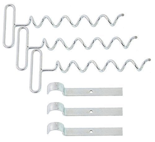 Dyndal 3er Set Fussballtor-Erdanker für bis zu 38mm Stangendurchmesser gegen Wind