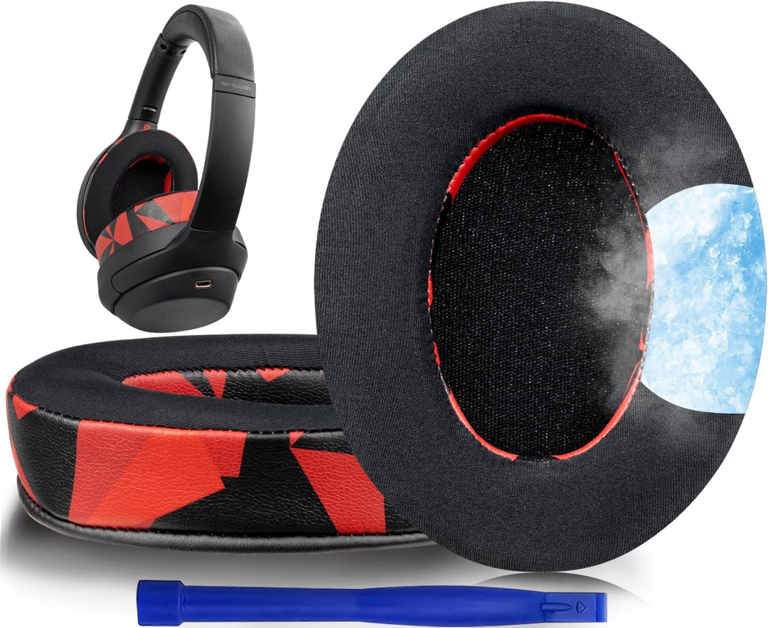 SOULWIT Kühlgel Ersatzpolster Ersatz Ohrpolster für Sony WH-1000XM3 (WH1000XM3) Over-Ear-Kopfhörer,