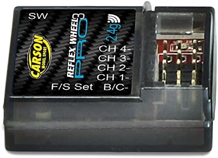 Carson 500500054 500500054-FS 3K Reflex Wheel Pro 3 LCD 2.4G Fahrzeug, Small