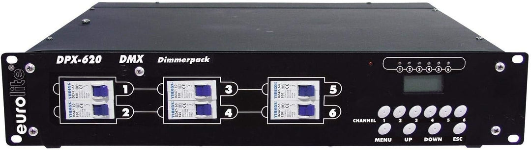 EUROLITE DPX-620 DMX Dimmerpack | Digitales 6-Kanal Dimmerpack