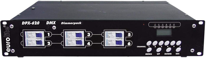 EUROLITE DPX-620 DMX Dimmerpack | Digitales 6-Kanal Dimmerpack