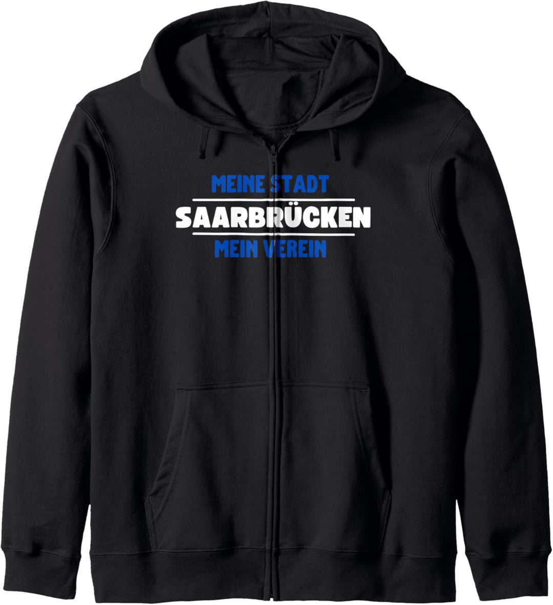 Saarbrücken Fussball Fan Stadt Verein Club Herren Damen Kapuzenjacke