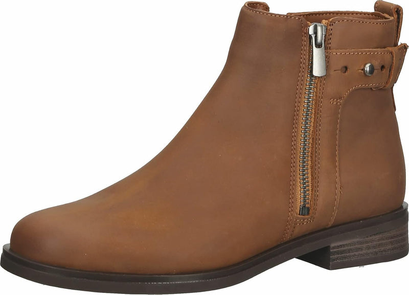 Clarks Damen Memi Lo Chelsea-Stiefel 38 EU Dunkelbraunes Leder, 38 EU Dunkelbraunes Leder