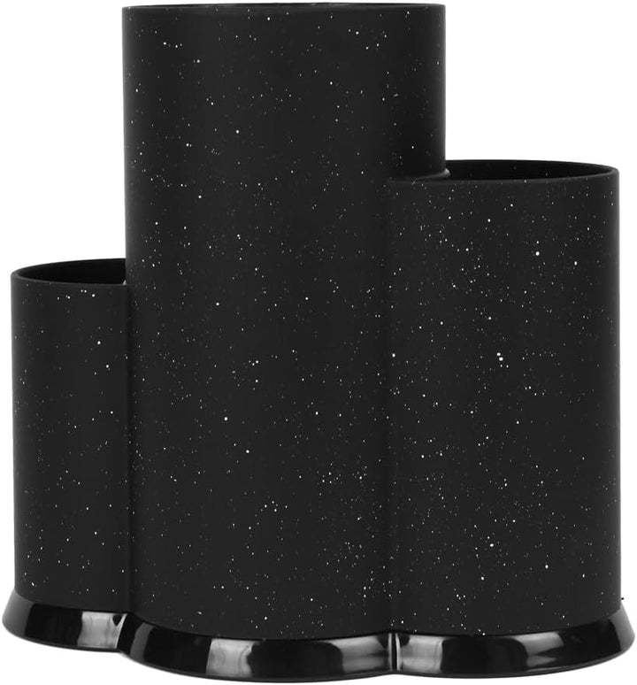 Universeller 3 in 1 Messerblock ohne Messer, Multifunktional Runder Messerblockhalter Aufbewahrung S