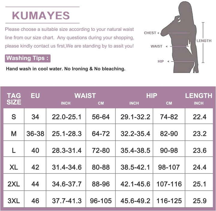 KUMAYES Shapewear Damen Unterbrust Korsett Shaping Bodysuit Bauchweg Body Shaper Figurformender Tank