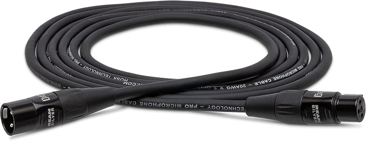 Hosa HMIC-050, Pro Microphone Cable, REAN XLR3F to XLR3M, 50 ft 50 Feet, 50 Feet