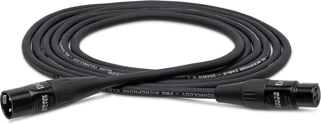 Hosa HMIC-015, Pro Microphone Cable, REAN XLR3F to XLR3M, 15 ft 15 Feet, 15 Feet