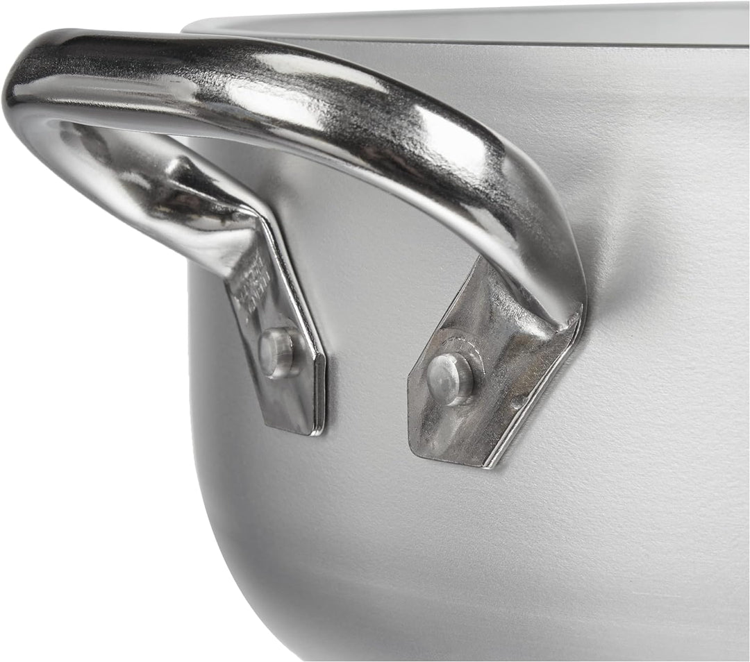 Töpfe Agnelli Casserole Zylindrische, Nieder, Radiant, Aluminium, Dicke 5 mm, mit 2 Griffen aus Stah