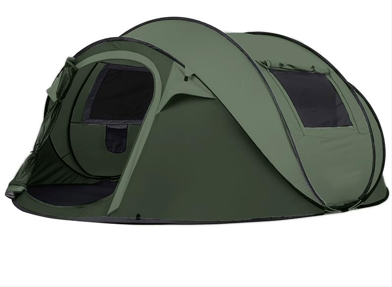 Camping Zelt, Pop Up Zelt 4-5 Personen, Automatisches Aufstellzelt in 3 Sekunden, Wurfzelte Wasserdi