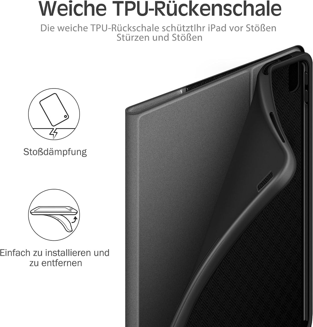 KingBlanc für iPad A16 Hülle 11. Generation 11 Zoll 2025, iPad 10. Generation 10,9 Zoll 2022 mit Pen