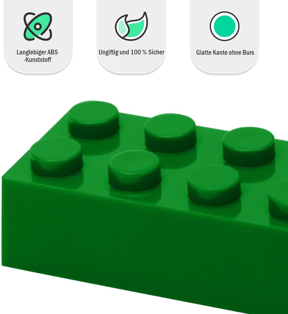 200 Stück 2x4 Gemischte Classic Bausteine, Kompatibel mit Allen Marken, Kreativ Lernspielzeug, Gesch