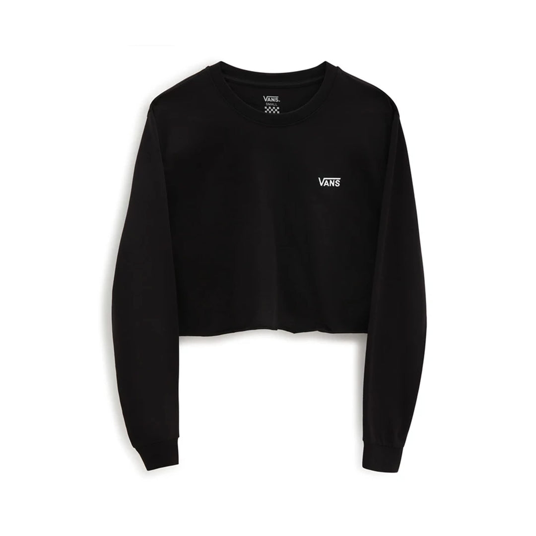 Vans T-Shirt Donna Wm Junior V Ls Crop Vn0a4ouqblk L Schwarz, L Schwarz