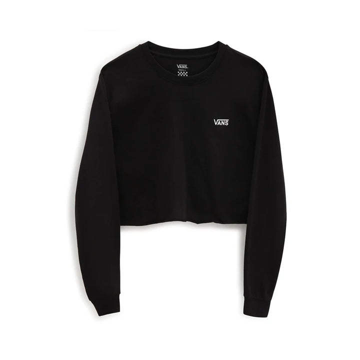 Vans T-Shirt Donna Wm Junior V Ls Crop Vn0a4ouqblk L Schwarz, L Schwarz