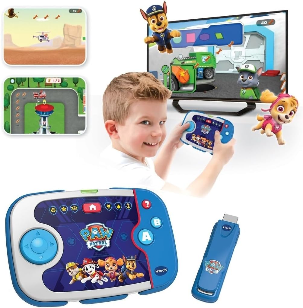 VTech 80-616022 Patrulla Canina al rescate V.Smile New Generation Paw Patrol Lernspielzeug für Kinde