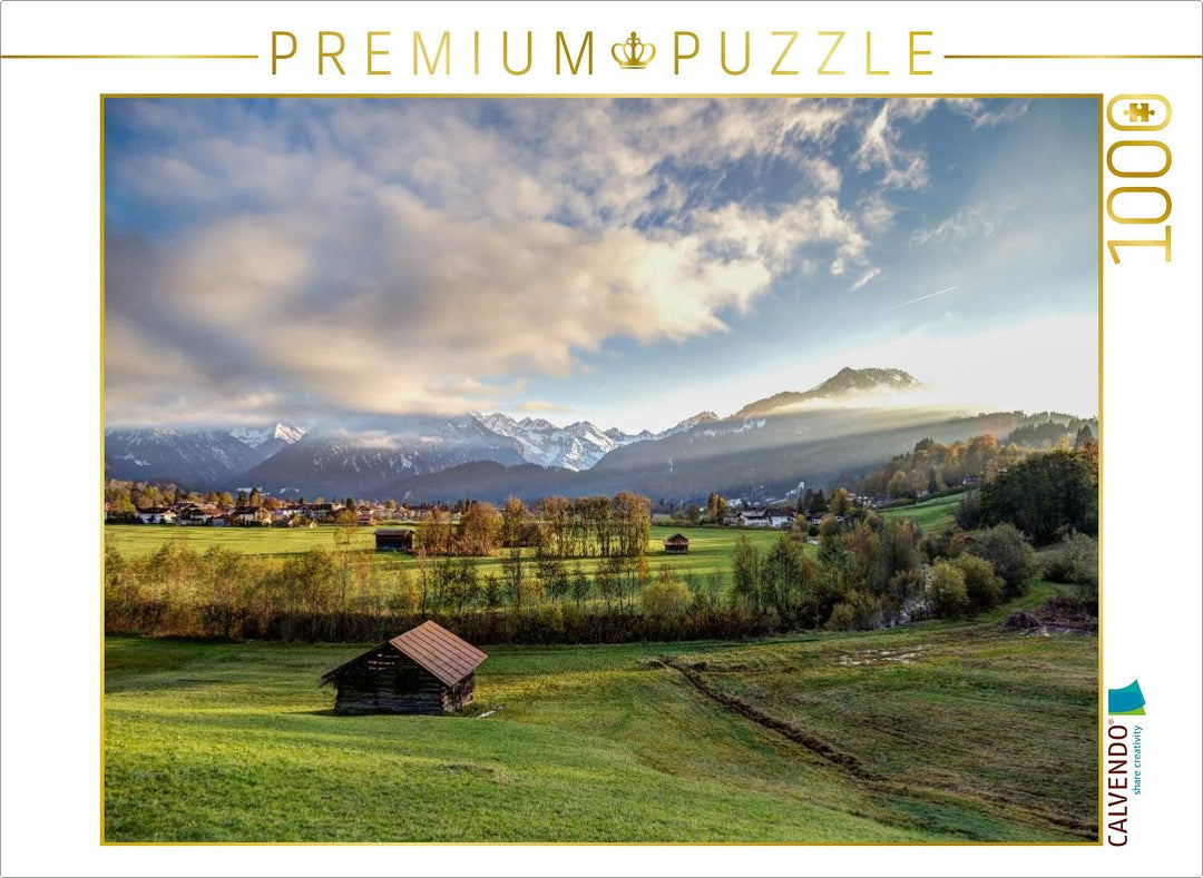 CALVENDO Puzzle Oberstdorf 1000 Teile Lege-Grösse 64 x 48 cm Foto-Puzzle Bild von TomKli, 1000 Teile