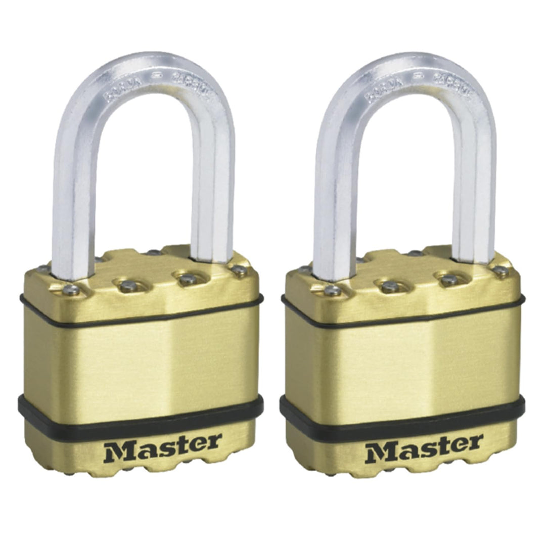 MASTER LOCK Hochleistungsvorhängeschloss [Schlüssel] [Laminierter Stahl] [Wetterfest] M5BEURTLF - Id