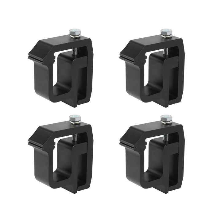 X AUTOHAUX 4Stk. Universal Einbauklemmen Halter Satz für LKW-Kappenschalen schwarz
