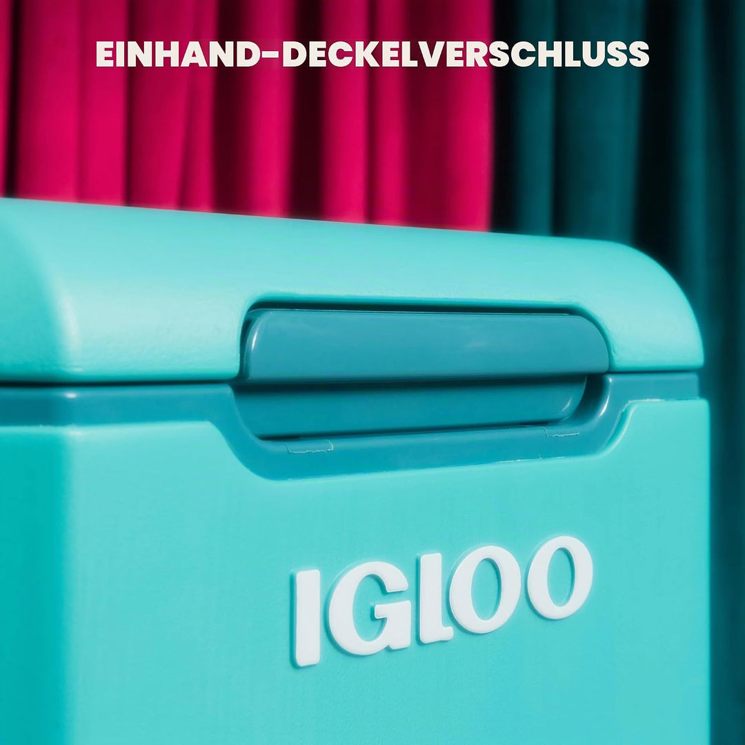 Igloo Tag Along - Passive Kühlbox - MaxCold Isolierung - Für Strand Picknick Spinner 360 Lagune, Spi