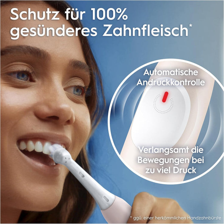 Oral-B iO Series 2 Elektrische Zahnbürste Rosa PLUS Original Oral-B iO Sanfte Reinigung Aufsteckbürs