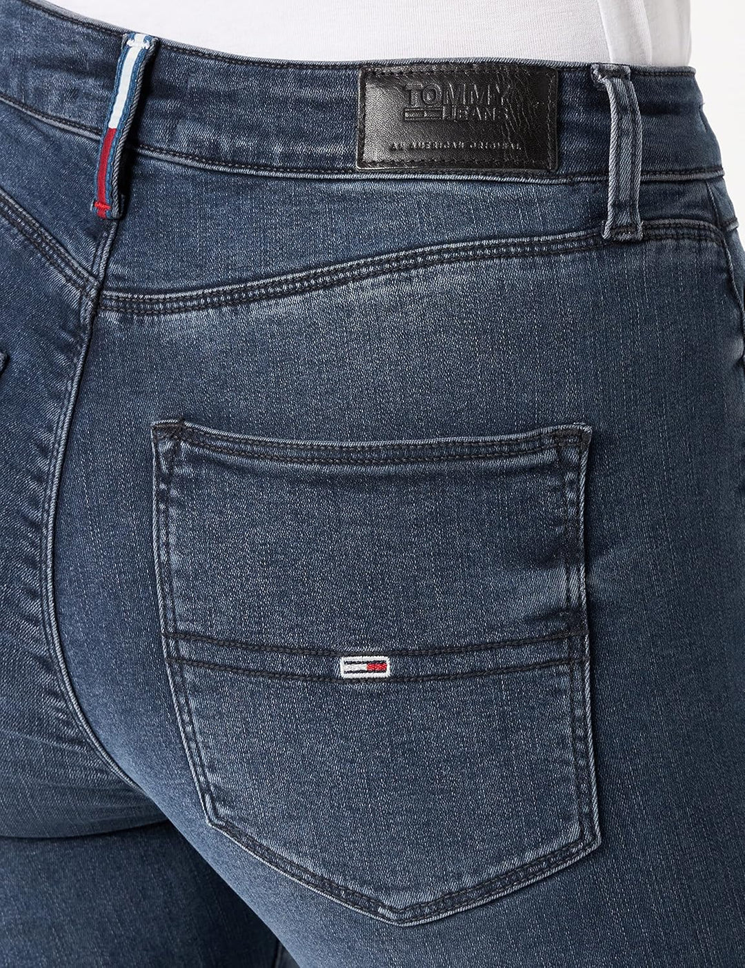 Tommy Jeans Damen Sylvia Hr Super Skny Dynrdb Hose 27W / 32L Dynm Raven Dark Blue Stretch, 27W / 32L