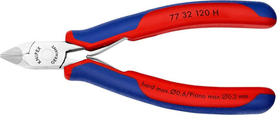 Knipex Elektronik-Seitenschneider mit eingesetzter Hartmetallschneide mit Mehrkomponenten-Hüllen 120