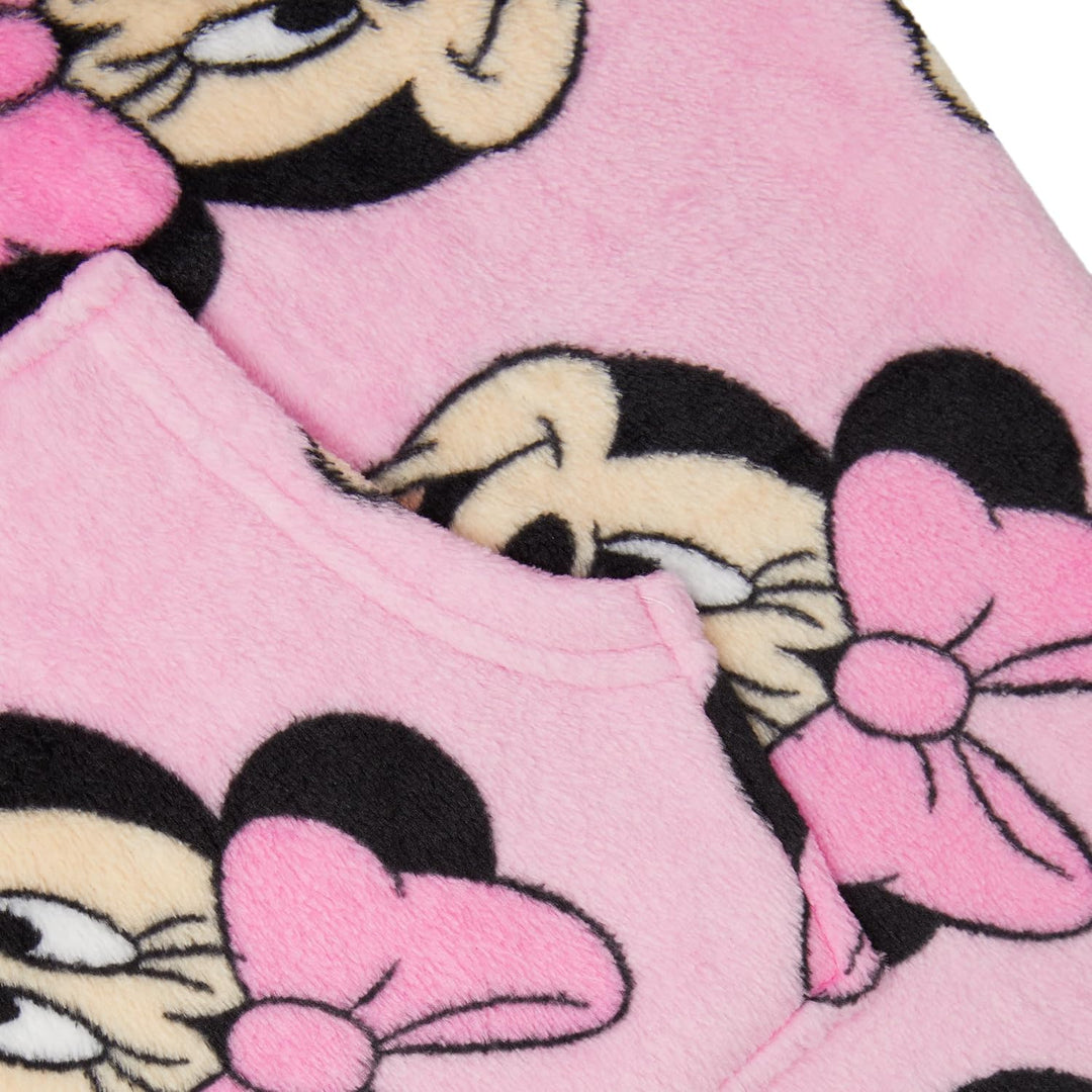 Disney Minnie Maus - Decke Hoodie Kinder Fleece Übergrösse Kapuzenpullover Mädchen 3-4 Jahre, 3-4 Ja