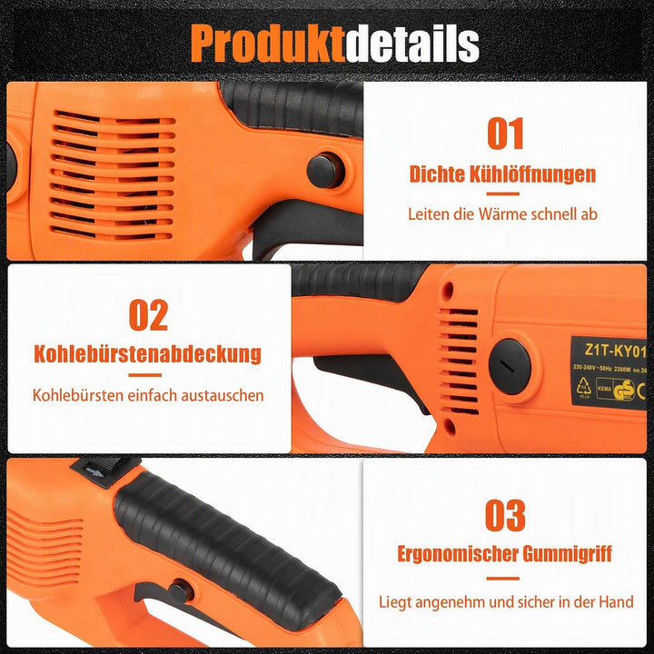 Begoniape 220V 2300W Elektrischer Rohreinfädler, Gewindeschneider Gewindeschneidkluppe, Schneidklupp