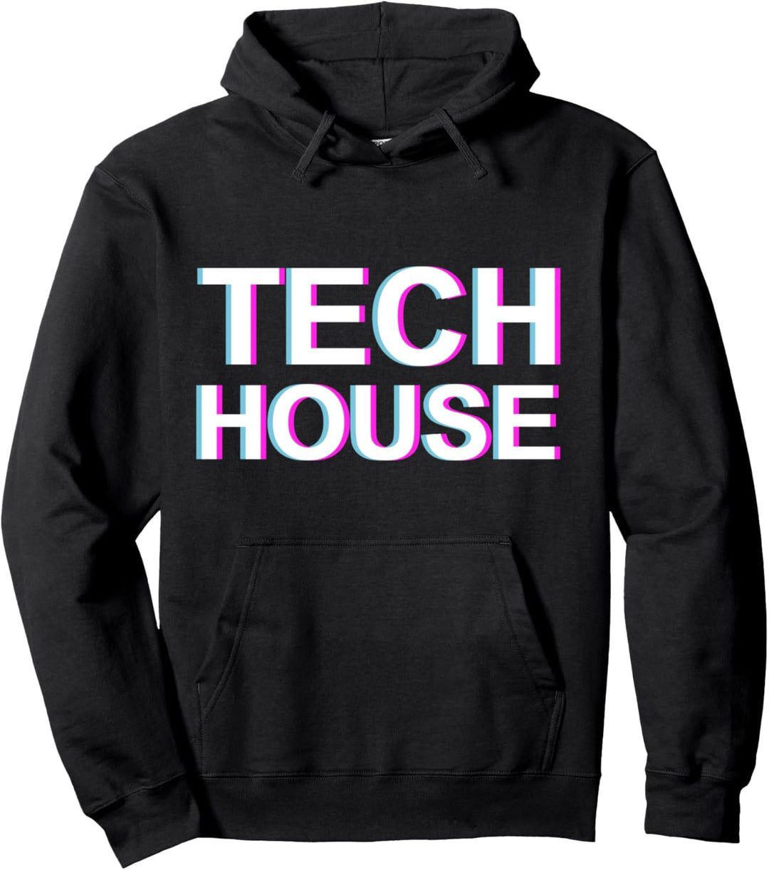 Tech House Music Vaporwave Glitch EDM Lieber DJ Tech House Pullover Hoodie