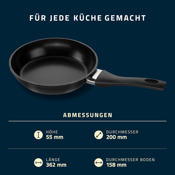 HENCKELS by ZWILLING Breeze Bratpfanne 20 cm mit Antihaft-Keramik-Beschichtung, Induktionsgeeignet,