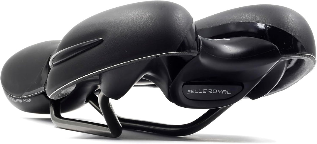 Selle Royal Atem Sport Athletic Sattel für Herren 25,6 x 22,7 cm Schwarz, 25,6 x 22,7 cm Schwarz