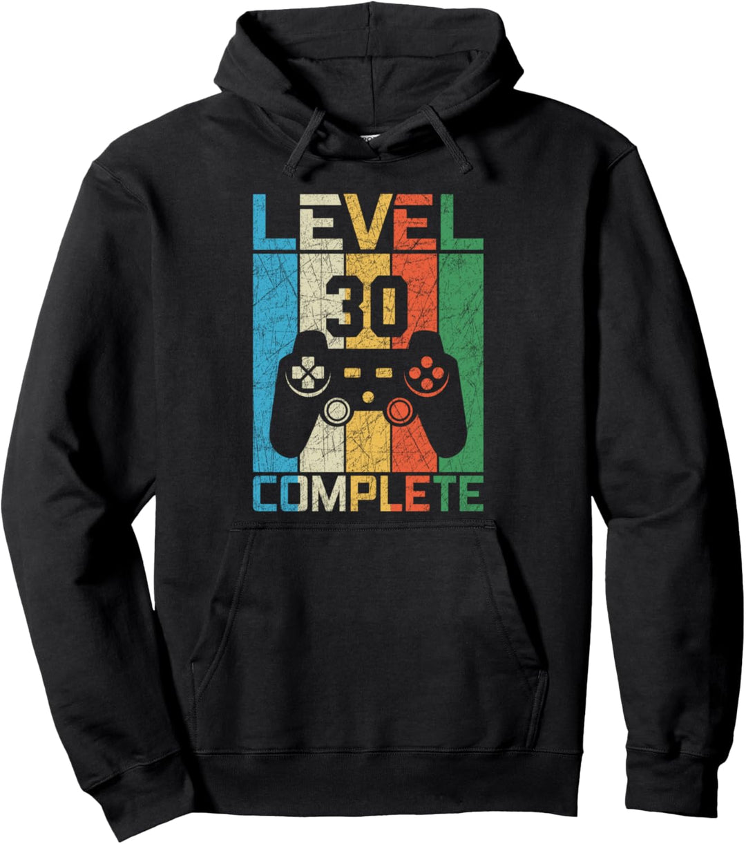 30. Geburtstag Gamer Level 30 complete Geschenk Vintage Pullover Hoodie
