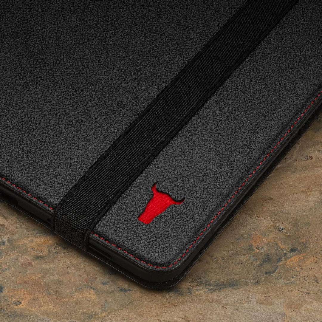TORRO Lederhülle kompatibel mit iPad Pro 13" - Echtleder iPad Pro 13 2024 Hülle mit Standfunktion un