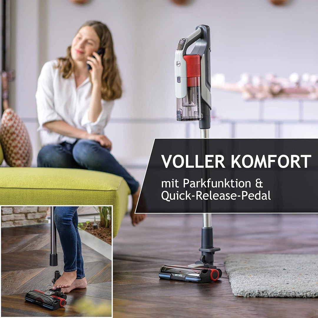Hoover Akku-Staubsauger HF9 Home I Bis zu 120 m² mit nur Einer Akkuladung I Leistungsstarker Staubsa