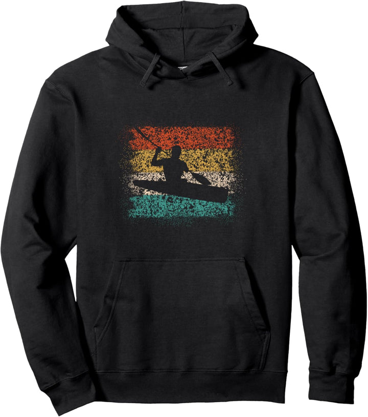 Streifen Vintage Style Design Kajak Pullover Hoodie
