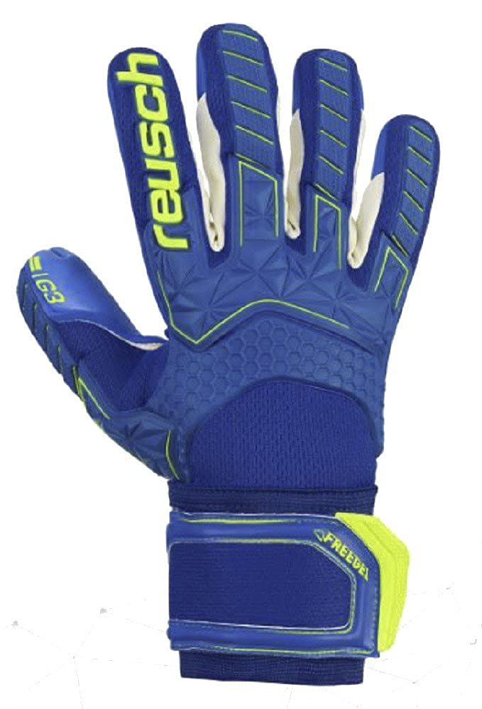 Reusch Herren Attrakt Freegel G3 Handschuhe 9.5 deepblu/Safe yell/dep blu, 9.5 deepblu/Safe yell/dep