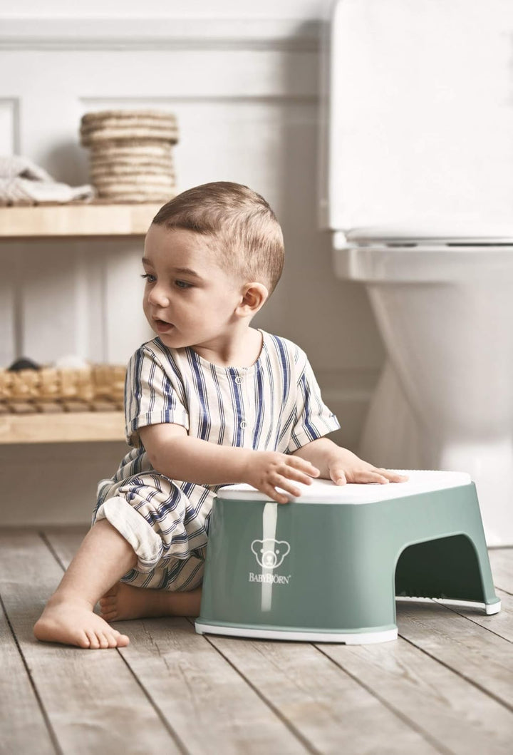 BabyBjörn Tritthocker, Graugrün/Weiss, Graugrün/Weiss