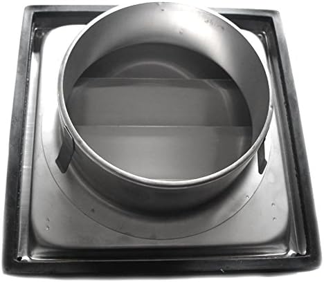 Intelmann Edelstahl Wetterschutzgitter Ø 150 bewegliche Lamellen (100 125 150) DN 150, DN 150