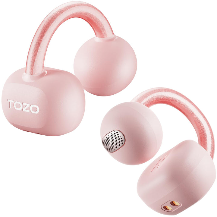 TOZO OpenEarRing Open Ear Kopfhörer, Bequem Clip On Kopfhörer, Kopfhörer Kabellos Bluetooth 5.4, Blu