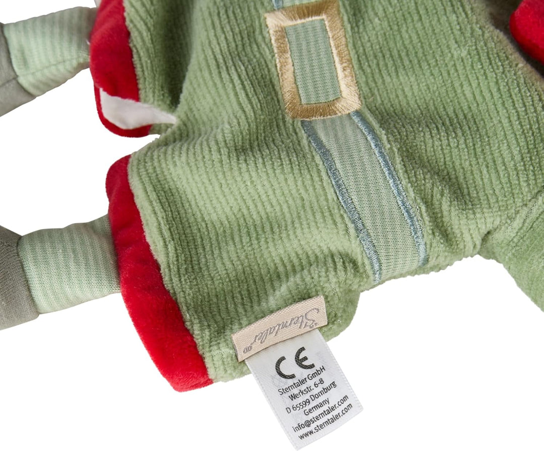Sterntaler Handpuppe Wichtel, Kinder- und Babyspielzeug, weicher Flausch, süsses Halstuch, wattiert