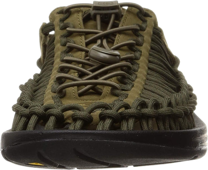 KEEN Herren Uneek Sandalen 42 EU Dark Olive Black, 42 EU Dark Olive Black