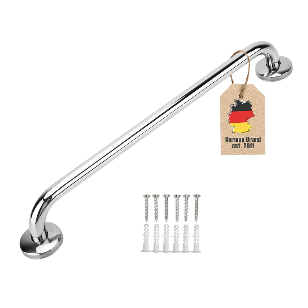 Handtuchhalter aus Edelstahl Hochglanzpoliert - Länge 60cm und 19mm Stangendurchmesser zum Bohren -