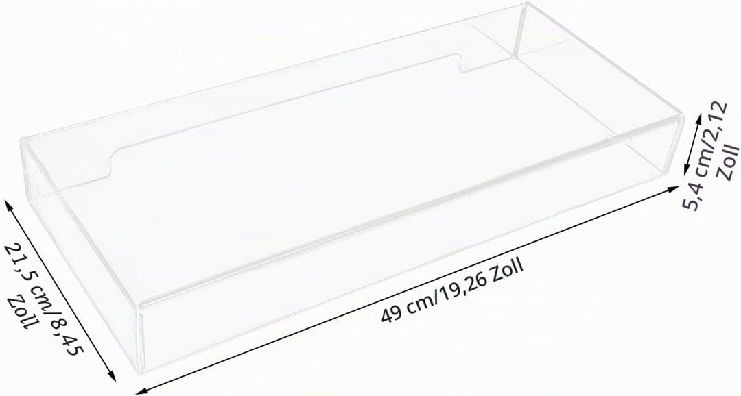 TOPBATHY Tastaturabdeckung Fall Acryl Klar Transparent Tastaturabdeckung Anti-Katzen-Tastaturabdecku