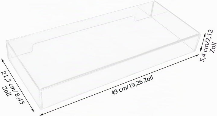 TOPBATHY Tastaturabdeckung Fall Acryl Klar Transparent Tastaturabdeckung Anti-Katzen-Tastaturabdecku