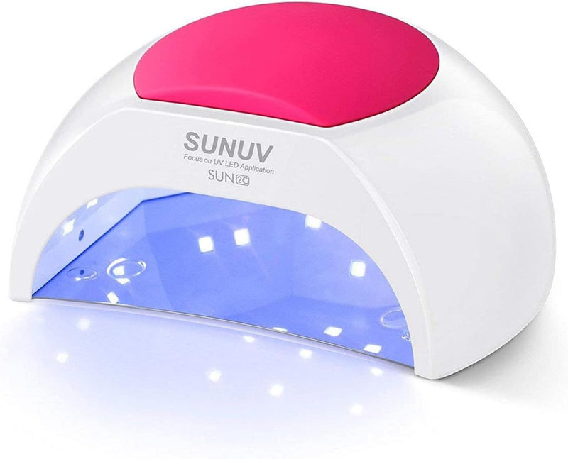 SUNUV SUN2C Nageltrockner UV LED Nagellampe für Gelnägel, 10, 30, 60, 90s Timer, Automatischer Infra