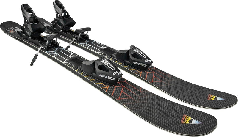 GPO Snowblade Hot Stamp, Kurz-Ski inkl. Tyrolia-SR-10-Sicherheitsbindung, 99 cm Länge, Big-Foot-Ski