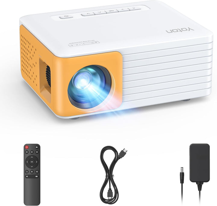 Mini Beamer – Projektor Full HD 1080P unterstützt, Yoton Y3 Beamer Handy für Telefon/PC/PS4/PS5/Xbox