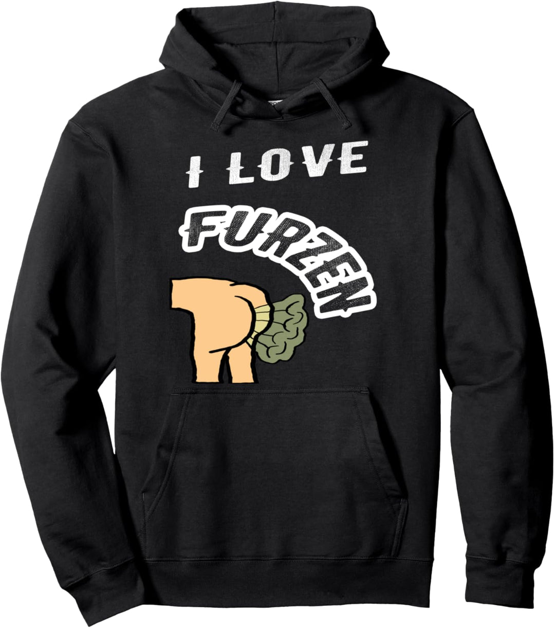 I Love Furzen Ich Liebe Furz Toilette Klo Pupsen Kack Scheiss Pullover Hoodie