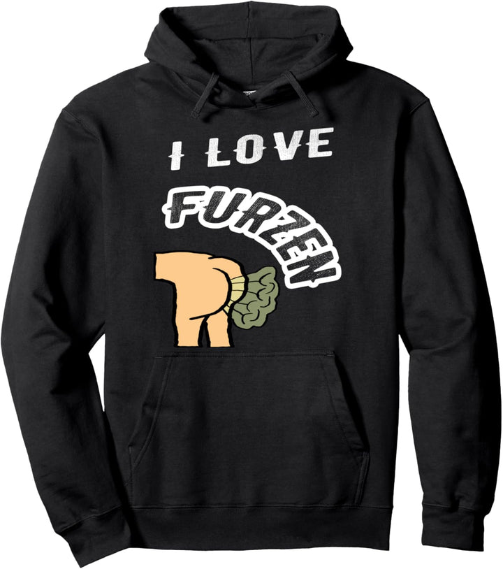 I Love Furzen Ich Liebe Furz Toilette Klo Pupsen Kack Scheiss Pullover Hoodie