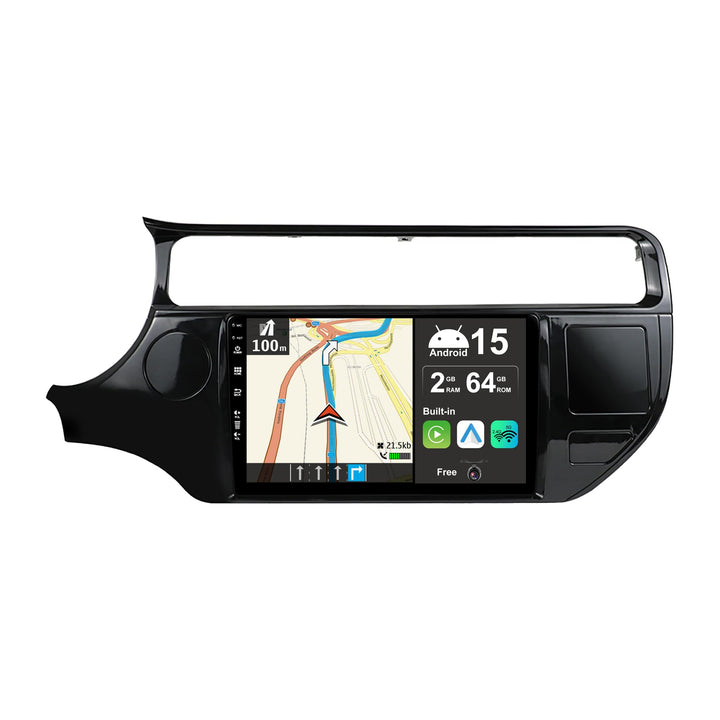 JOYX Android 15 Autoradio Passt für Kia Rio K3b (2012-2016) - Kabellos Carplay + Android Auto - Rück