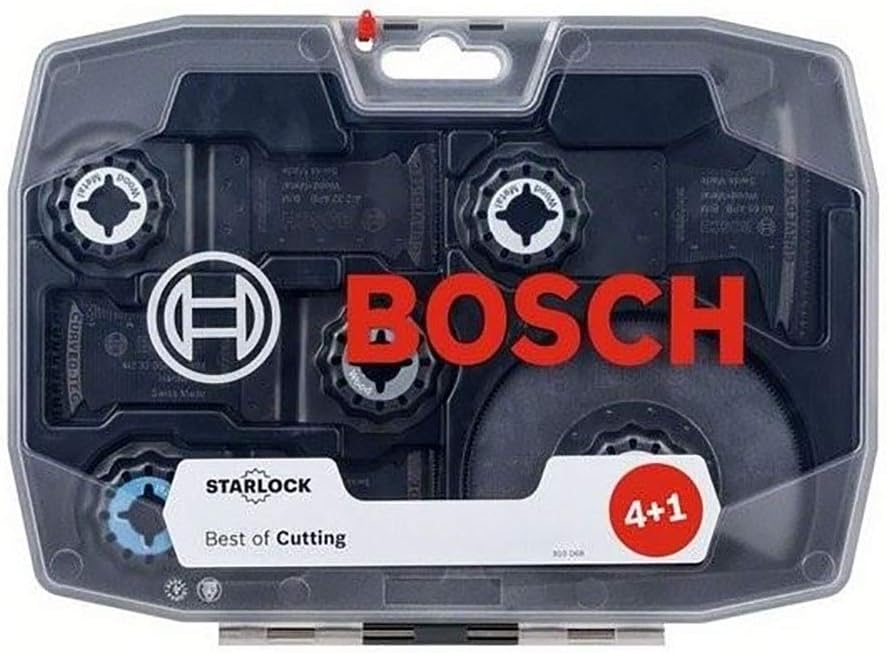 Bosch Professional 5 tlg. Starlock Carbide Tauchsägeblatt/Segmentsägeblatt Set (für Holz und Metall,